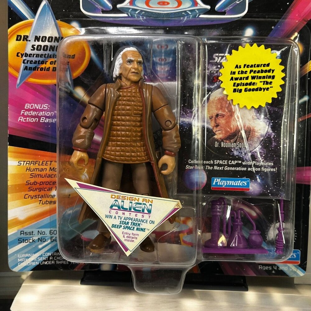 Star Trek Dr. Noonien Soong Action Figure Playmates 1994 Vintage Collectible - Picture 2 of 3